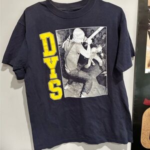 DYS Band Tee with Yellow Lettering